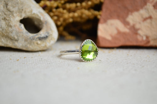 Peridot Stacking Ring (Size 6 1/2)