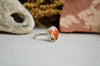 Fire Opal Stacking Ring (Size 7 1/2)