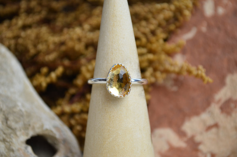 Citrine Stacking Ring (Size 7 1/2)