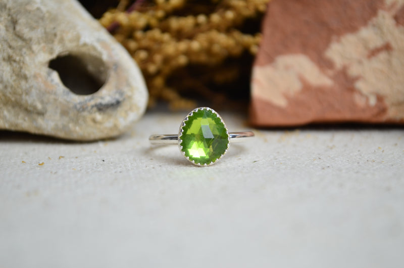 Peridot Stacking Ring (Size 8)