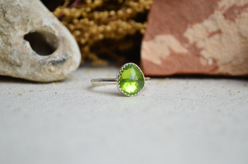 Peridot Stacking Ring (Size 8)
