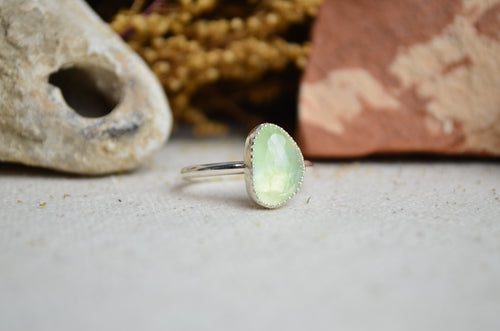 Prehnite Stacking Ring (Size 8 1/2)