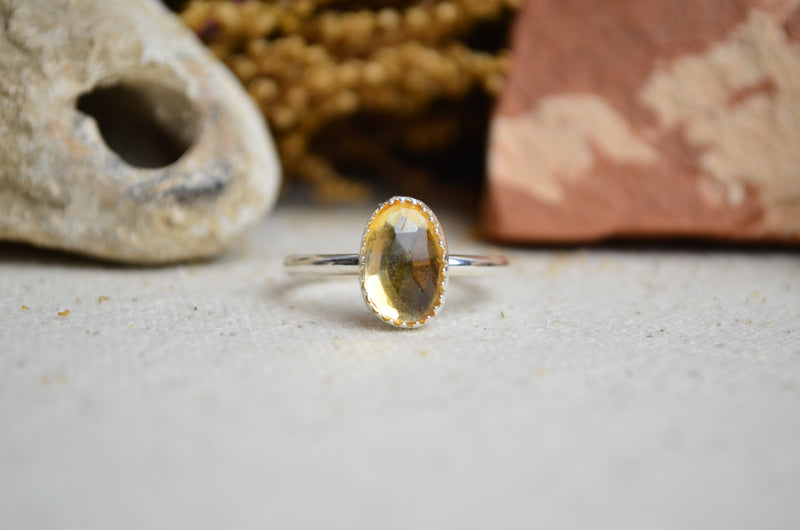 Citrine Stacking Ring (Size 8 1/2)