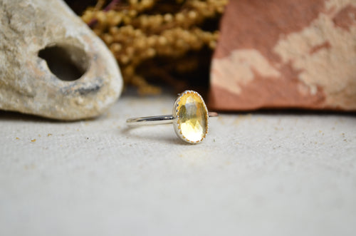 Citrine Stacking Ring (Size 8 1/2)