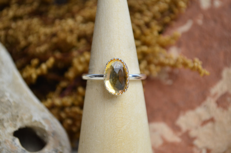 Citrine Stacking Ring (Size 8 1/2)