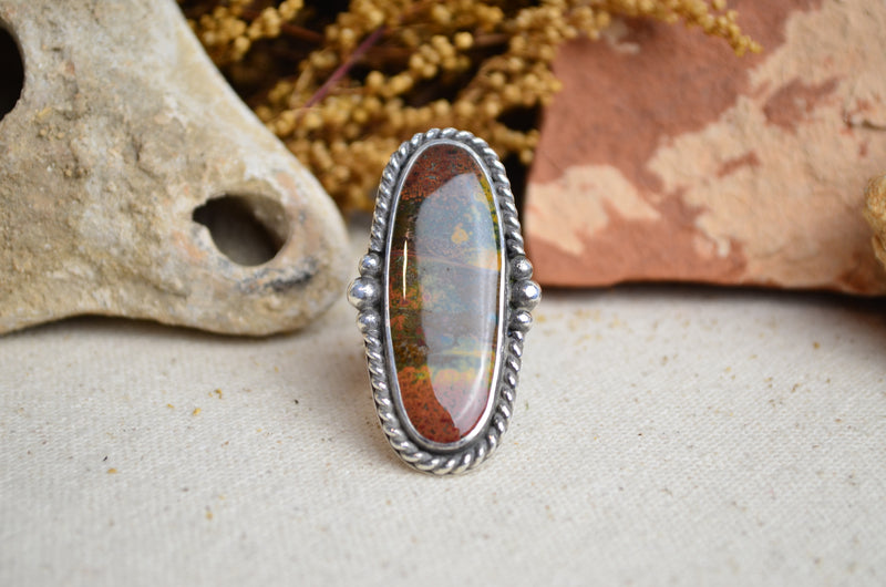 Jasper Wide Band Ring (Size 7 1/2)