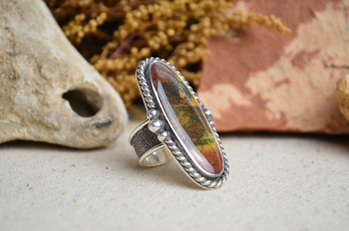 Jasper Wide Band Ring (Size 7 1/2)