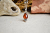 Orange Kyanite Charm Necklace