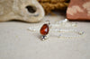 Orange Kyanite Charm Necklace