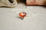 Sunstone Charm Necklace