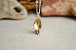 Citrine Charm Necklace