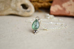 Green Kyanite Charm Necklace