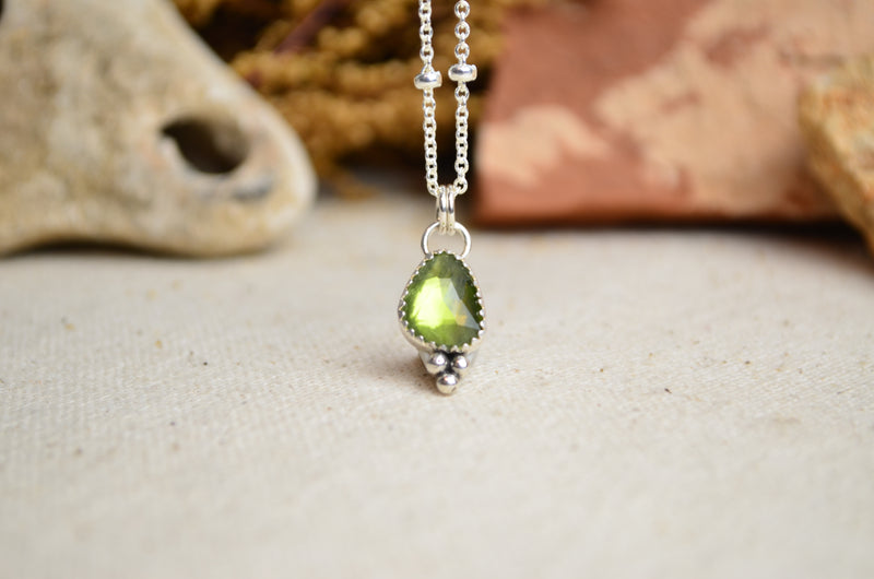 Peridot Charm Necklace