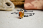 Montana Agate Necklace with 14K Yellow Gold Accents