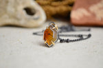 Montana Agate Necklace with 14K Yellow Gold Accents