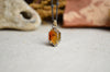 Montana Agate Necklace with 14K Yellow Gold Accents