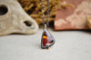 Fire Opal Necklace with 14K Yellow Gold Accents