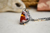 Fire Opal Necklace with 14K Yellow Gold Accents