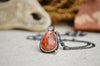 Sunstone Necklace with 14K Yellow Gold Accents