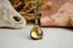 Citrine Necklace with 14K Yellow Gold Accents