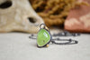 Green Kyanite Necklace with 14K Yellow Gold Accents