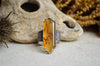 Montana Agate Textured Wide Band Ring w/ 14K Accents (Size 8 1/2)